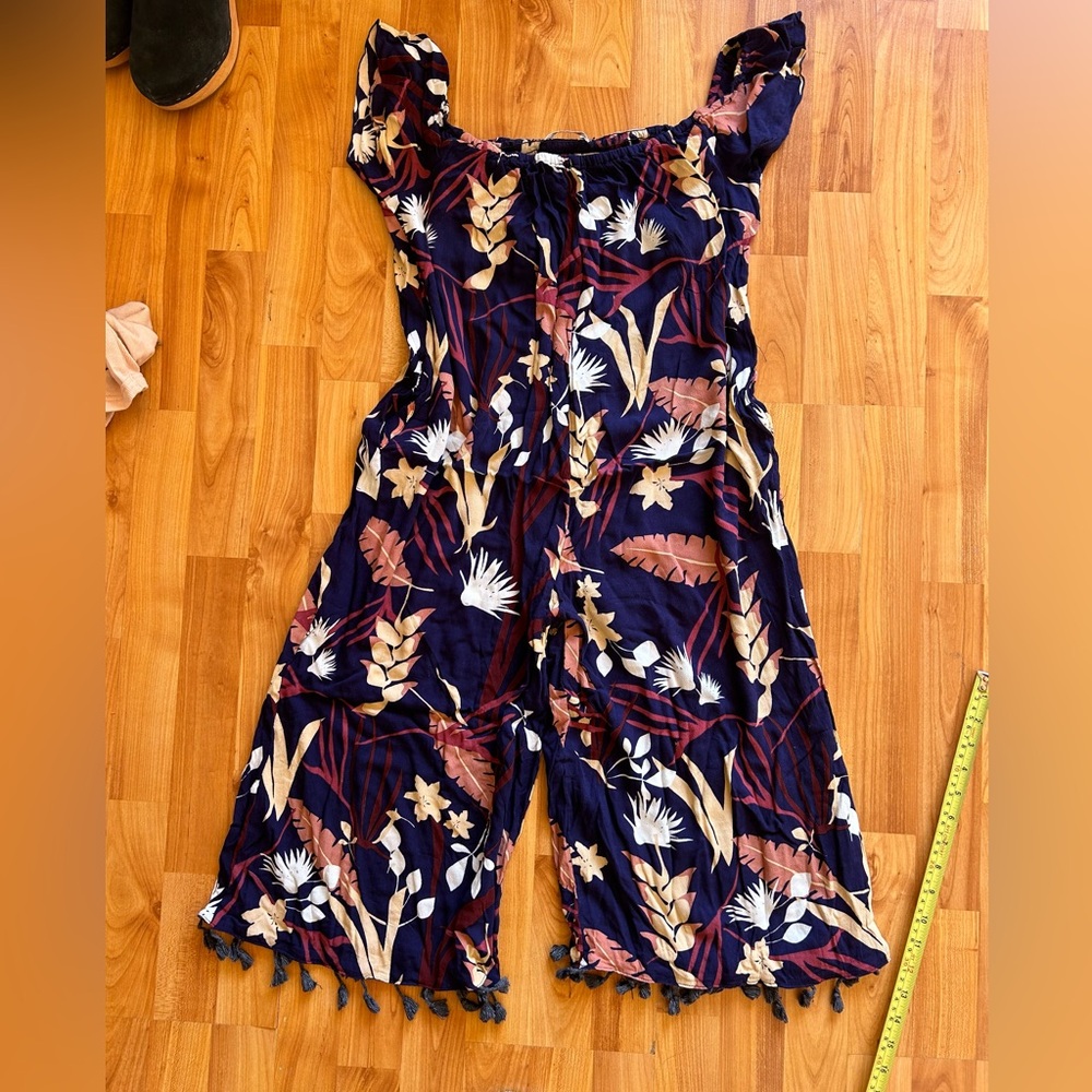 Ava Sky jumpsuit, off-the-shoulder XS